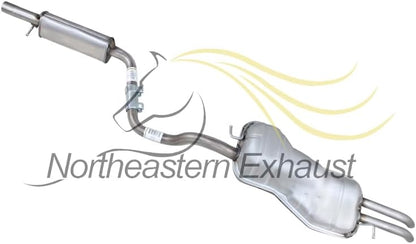 2000-2005 Volkswagen Jetta 1.8L and 1999-2004 Volkswagen Jetta 2.8L - Resonator Pipe and Muffler Exhaust