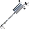 Northeastern Exhaust | Stainless Steel Exhaust Muffler Compatible for 1996-2000 Toyota 4Runner 3.4L | Free Gaskets, Hangers, and Bolts & Nuts Included | Automotive Replacement Part