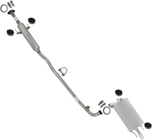 Resonator and Muffler Exhaust for 2002-2008 Toyota Camry and Solara 2.4L 3.3L