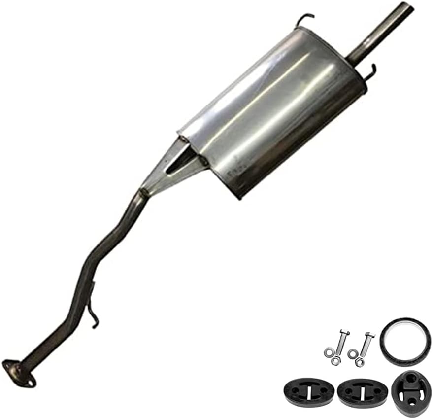 Northeastern Exhaust | Stainless Steel Exhaust Muffler Assembly Compatible for Honda Accord 1994-1997 2.2L | Free Gasket, Hangers, and Bolts & Nuts Included | Automotive Replacement Part