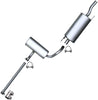 1995-2002 Volkswagen Golf and Cabrio 2.0L Exhaust Pipe, Front and Rear Muffler