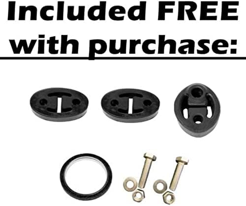 Northeastern Exhaust | Stainless Steel Exhaust Muffler Assembly Compatible for Honda Accord 1994-1997 2.2L | Free Gasket, Hangers, and Bolts & Nuts Included | Automotive Replacement Part