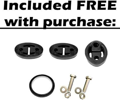 Northeastern Exhaust | Stainless Steel Exhaust Muffler Assembly Compatible for Honda Accord 1994-1997 2.2L | Free Gasket, Hangers, and Bolts & Nuts Included | Automotive Replacement Part