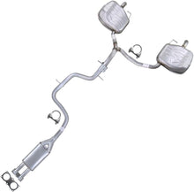 Northeastern Exhaust | Stainless Steel - Resonator Pipe with Pair of Muffler Exhaust System Kit Compatible for 2008-2010Volvo V70 3.2L | Free Clamps and Flange Gasket Included