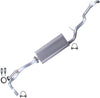 2004 Jeep Liberty 3.7L Y-Pipe, Muffler and Tail Pipe Exhaust System