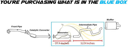 2005-2009 Buick Allure and LaCrosse 3.8L Exhaust Resonator and Pipe