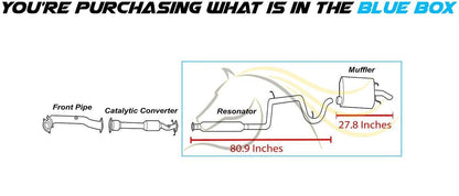 1997-2002 Buick Century 3.1L Resonator Pipe and Muffler Exhaust