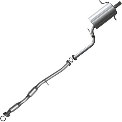 Northeastern Exhaust | Stainless Steel Resonator Pipe, Muffler Exhaust System Kit fits Subaru Forester 2002-2005 2.5L | Free Gaskets Included
