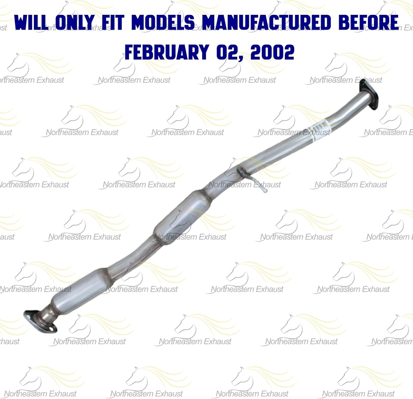 Northeastern Exhaust | Stainless Steel Resonator Pipe, Muffler Exhaust System Kit fits Subaru Forester 2002-2005 2.5L | Free Gaskets Included