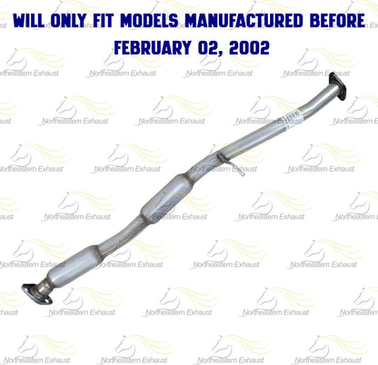 Northeastern Exhaust | Stainless Steel Resonator Pipe, Muffler Exhaust System Kit fits Subaru Forester 2002-2005 2.5L | Free Gaskets Included