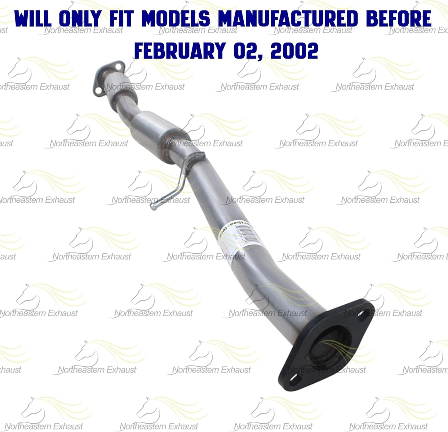 Northeastern Exhaust | Stainless Steel Resonator Pipe, Muffler Exhaust System Kit fits Subaru Forester 2002-2005 2.5L | Free Gaskets Included