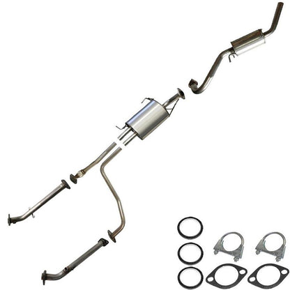 Exhaust Pipes Muffler and Resonator for 1996-2000 Nissan Pathfinder | 1997-2000 Infiniti QX4 | 3.3L