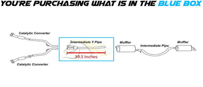 Exhaust Intermediate Pipe for 2005-2010 Chrysler 300 | 2006-2010 Dodge Charger | 2005-2008 Magnum | 2.7L 3.5L
