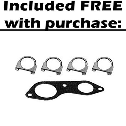H Pipe, Muffler, and Tail Pipe for 1996-1999 Chevrolet/GMC C/K 1500 5.7L - 141.5" WB