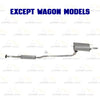 1994-1996 Toyota Camry 2.2L Resonator and Muffler Exhaust Kit
