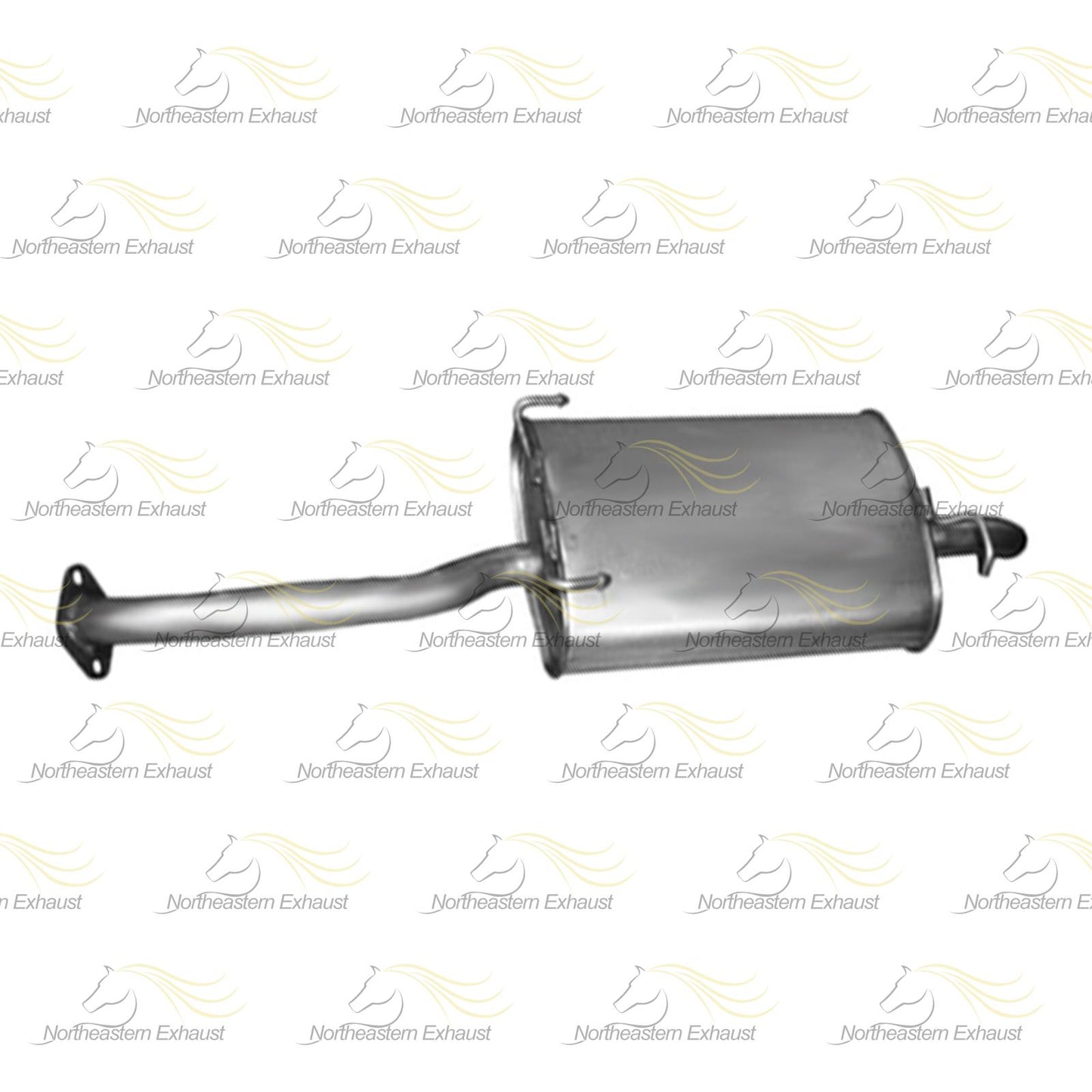 2000-2002 1.5L and 2001-2005 1.6L Hyundai Accent Exhaust Resonator Muffler