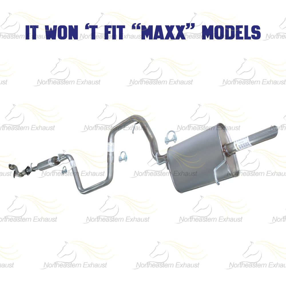2004 Chevrolet Malibu 3.5L Exhaust Y-Pipe, Resonator, Intermediate Pipe and Muffler