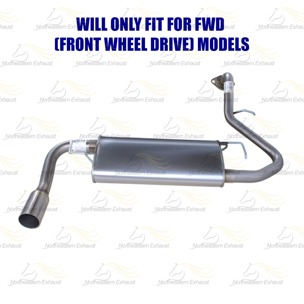 2006-2008 Toyota Matrix 1.8L Exhaust Muffler, Tail Pipe Exhaust System Kit