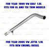 Exhaust Pipe for 1999-2006 Volkswagen Beetle & Golf and 1999-2005 Jetta 1.9L