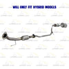 2006-2011 Honda Civic 1.3L Catalytic Converter, Resonator Pipe and Muffler