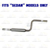 Exhaust Resonator Pipe for 2001-2006 Chrysler Sebring/Dodge Stratus 2.4L 2.7L
