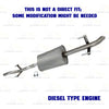 2010-2012 Mercedes-Benz Sprinter 3500 3.0L Exhaust Muffler Assembly