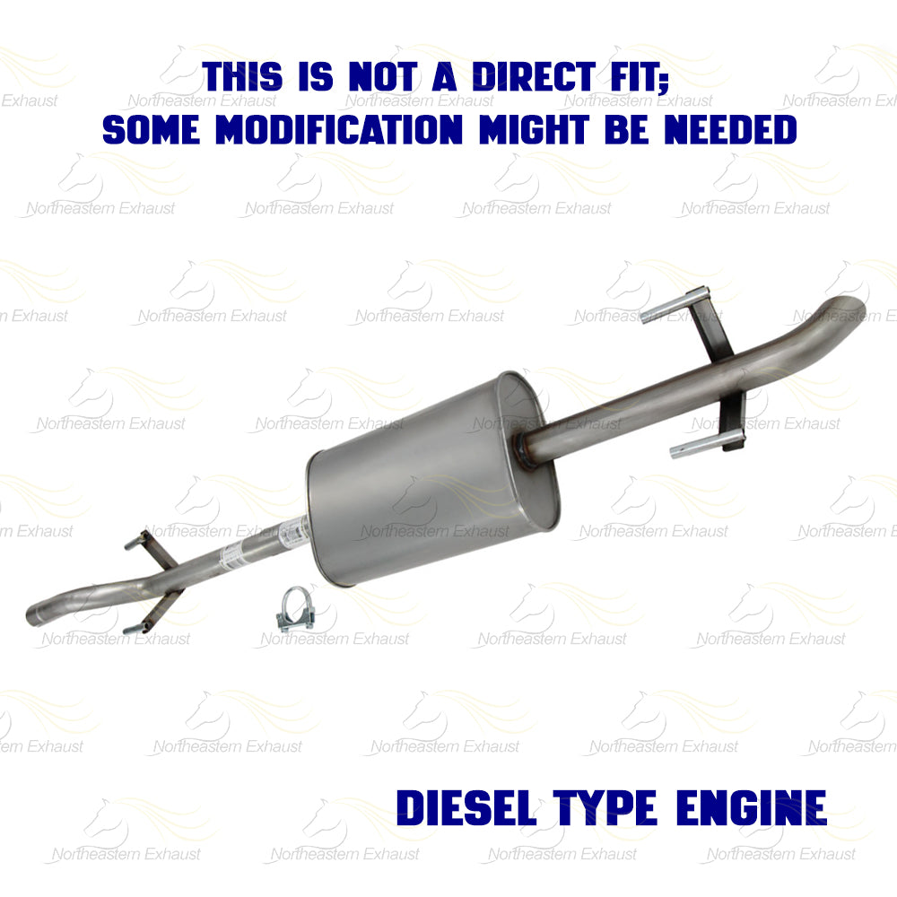 2010-2012 Mercedes-Benz Sprinter 3500 3.0L Exhaust Muffler Assembly