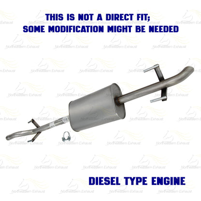 2010-2012 Mercedes-Benz Sprinter 3500 3.0L Exhaust Muffler Assembly