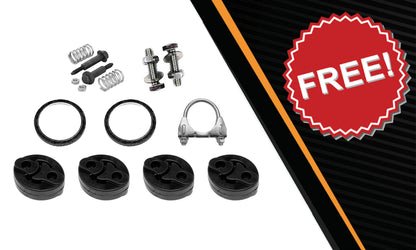 2014-2018 Nissan Versa Note 1.6L Resonator Pipe and Muffler for Hatchback | Cat back Exhaust Kit