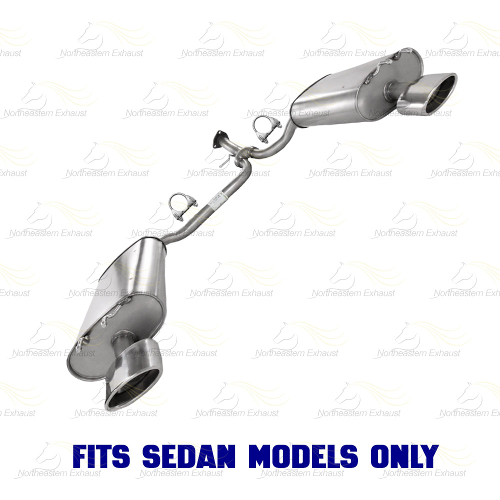2013-2017 Honda Accord 3.5L Exhaust Y Pipe w/ Pair of Muffler Kit | Stainless Steel | SEDAN