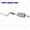 2006-2011 Honda Civic 1.8L Coupe Exhaust Resonator Pipe and Muffler