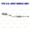 2010-2011 Honda CR-V 2.4L Exhaust Resonator Pipe and Muffler