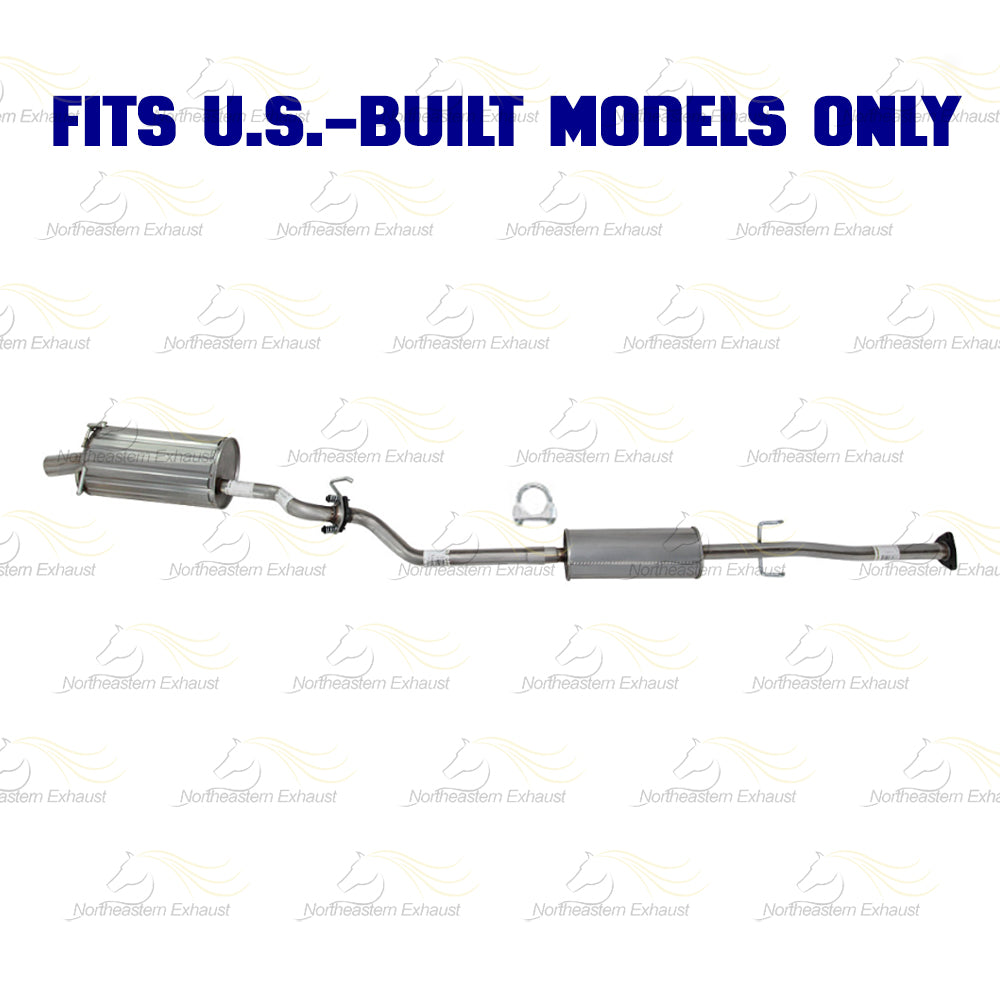 2010-2011 Honda CR-V 2.4L Exhaust Resonator Pipe and Muffler