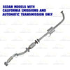 2007-2010 Hyundai Elantra 2.0L Front Exhaust Pipe, Catalytic Converter and Resonator | EPA Approved | SEDAN | California Emissions | Automatic Transmission