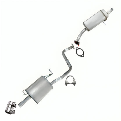 Northeastern Exhaust | Stainless Steel Resonator Pipe, Rear Muffler Assembly Compatible for KIA Soul 2014-2016 2.0L | Free Clamps and Gasket Included | Automotive Replacement Part