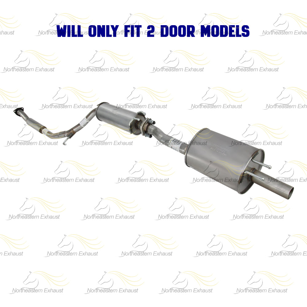 2006-2011 Honda Civic 2.0L Stainless Steel Exhaust Resonator Pipes and Muffler