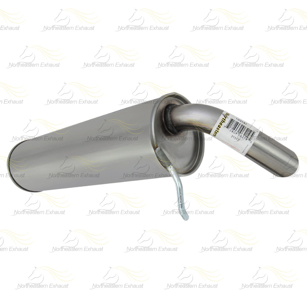 Northeastern Exhaust | Stainless Steel Exhaust Muffler Compatible for Saturn Ion 2003-2007 2.2L | Free Clamp Included | Automotive Replacement Part