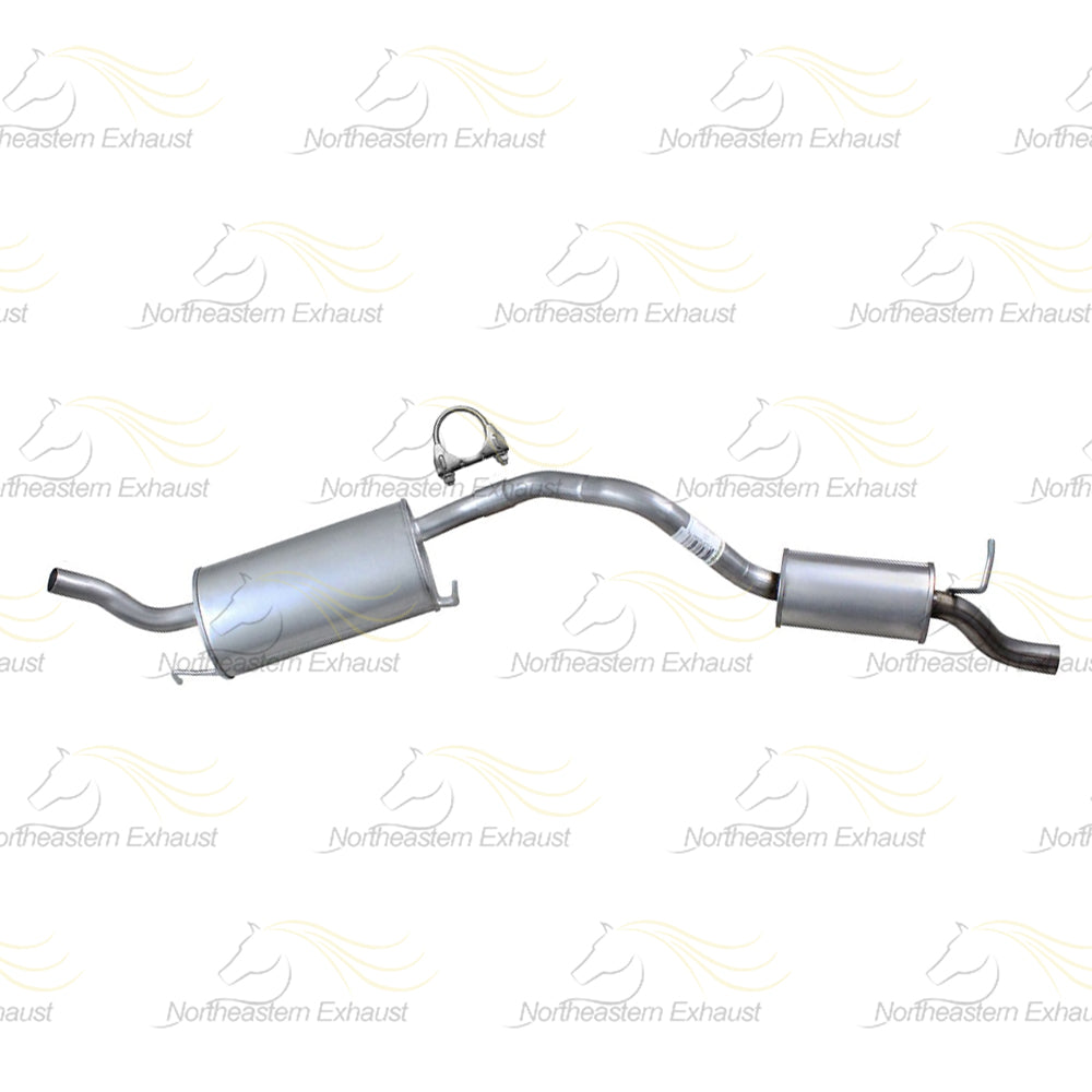 Northeastern Exhaust | Stainless Steel Exhaust Resonator Pipe and Muffler Assembly Compatible for 2010-2013 Ford Transit Connect 2.0L | Free Sleeves Included | Automotive Replacement Part