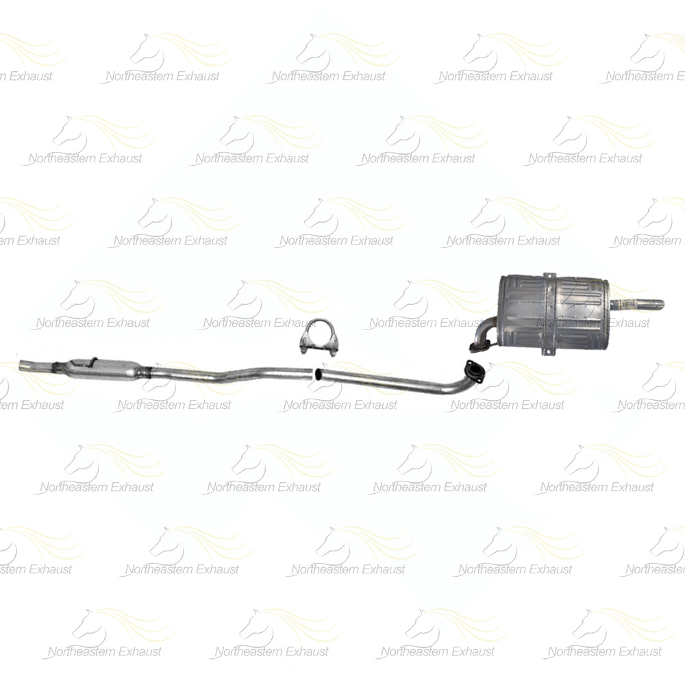 Resonator and Muffler Exhaust for 1998-2001 Chevrolet Prizm and Toyota Corolla 1.8L