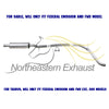 Exhaust Resonator Pipe for 2008-2009 Mercury Sable 3.5L | 2008-2012 Ford Taurus 3.5L