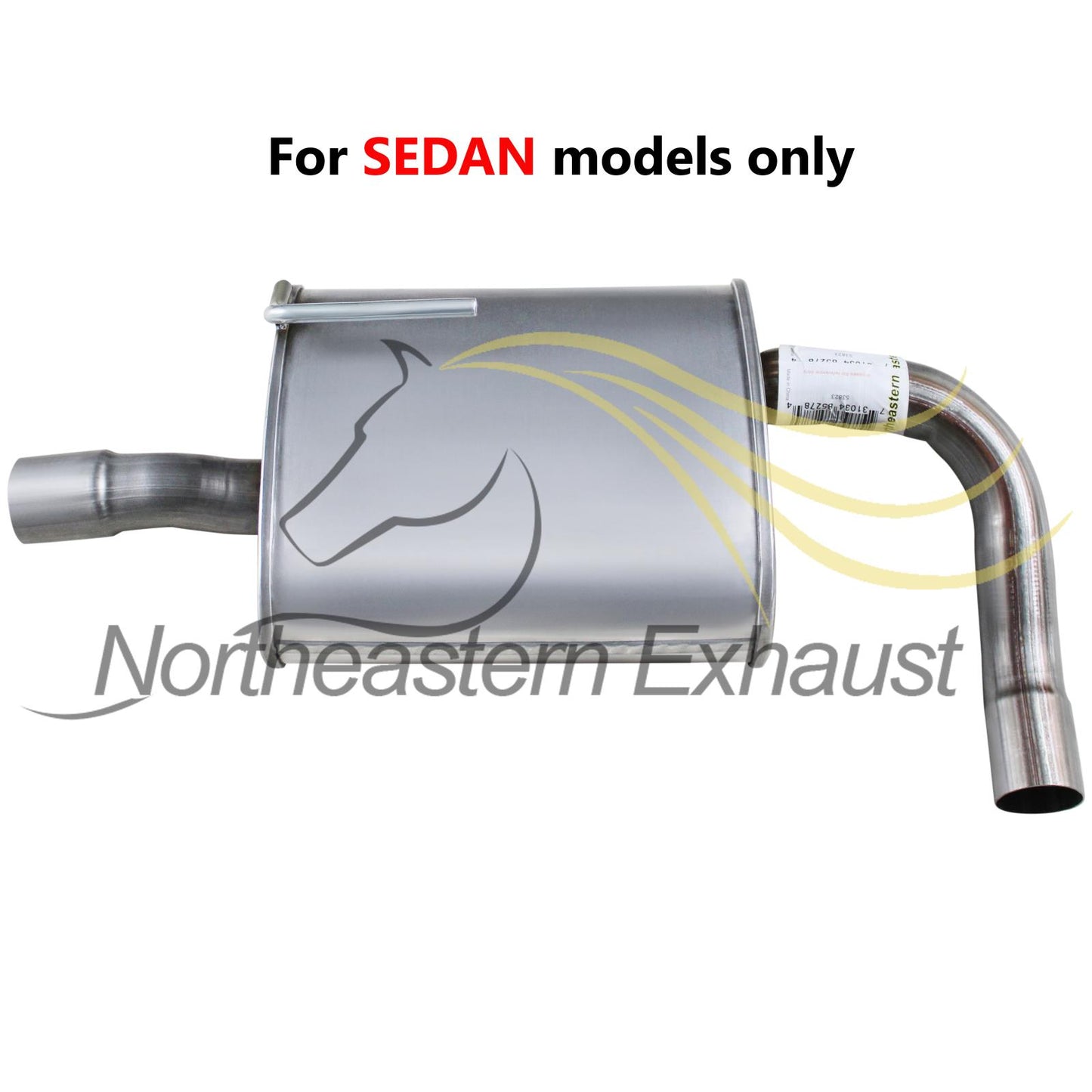 Driver-side Exhaust Muffler for 2009-2012 Nissan Altima 3.5L / 2009-2018 Altima 2.5L Sedan