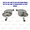 2007-2009 Nissan Altima 2.5L/3.5L Passenger and Driver-Side Exhaust Muffler
