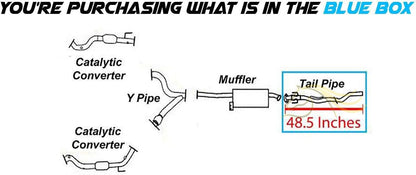 Exhaust Tail Pipe for 1998-2002 Honda Passport 3.2L | 2003 Isuzu Axiom 3.5L | 1998-2004 Isuzu Rodeo 3.2L