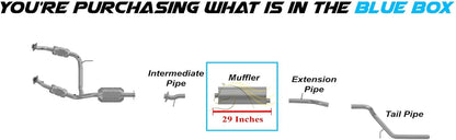 2002-2005 Ford Explorer and Mercury Mountaineer 4.0L 4.6L Exhaust Muffler