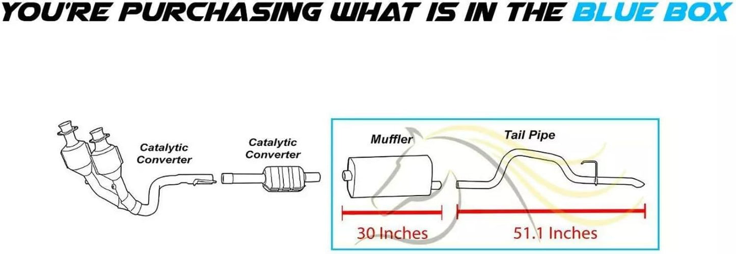 2002-2004 Jeep Grand Cherokee 4.0L 4.7L Muffler and Tail Pipe Exhaust