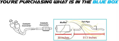 2002-2004 Jeep Grand Cherokee 4.0L 4.7L Muffler and Tail Pipe Exhaust