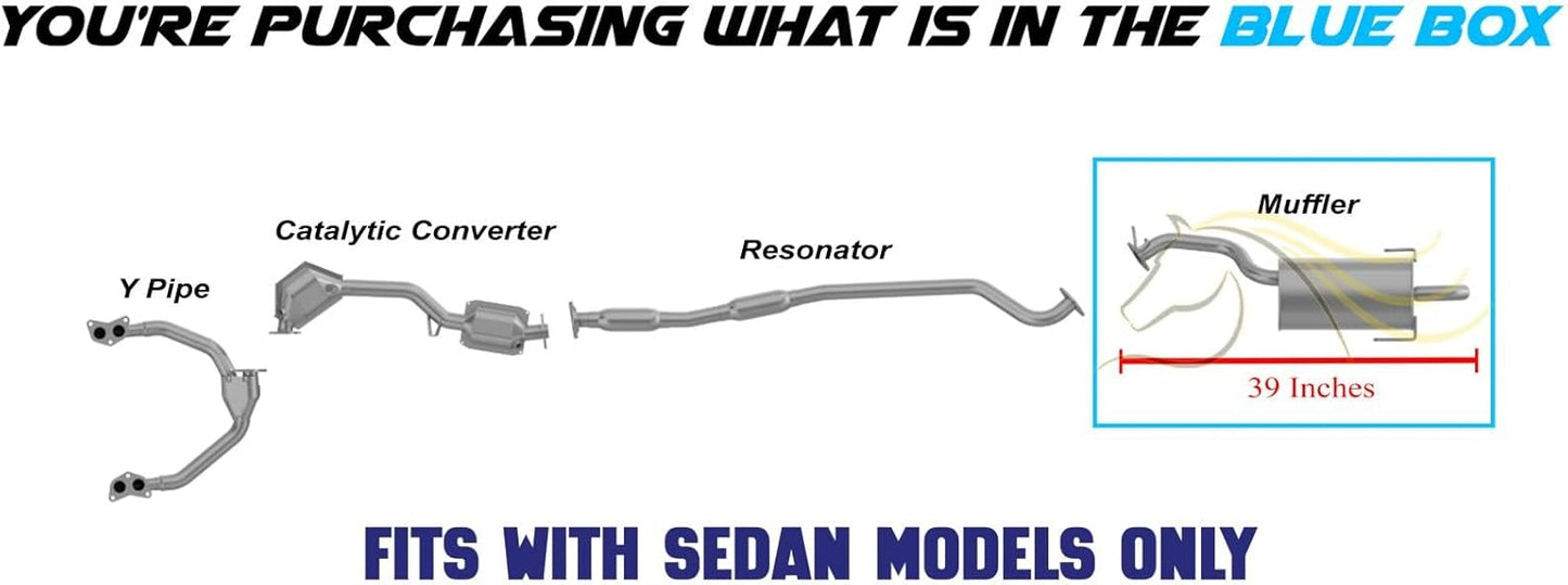 Exhaust Muffler for 2000-2004 Subaru Legacy & Outback 2.5L | 2001-2004 Outback 3.0L