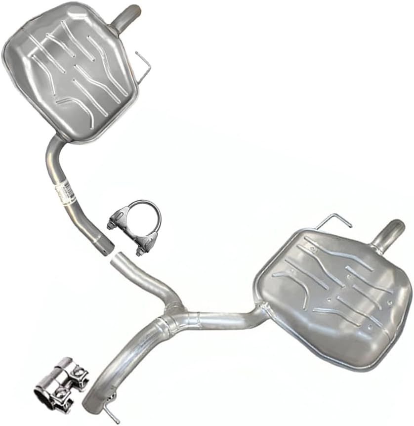 Pair of Exhaust Muffler for 2008-2010 Volvo V70 | 2008-2015  Volvo XC70 | 3.2L