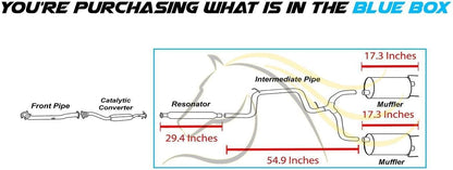 2006-2009 Chevrolet Impala 5.3L Cat-back Exhaust System Kit
