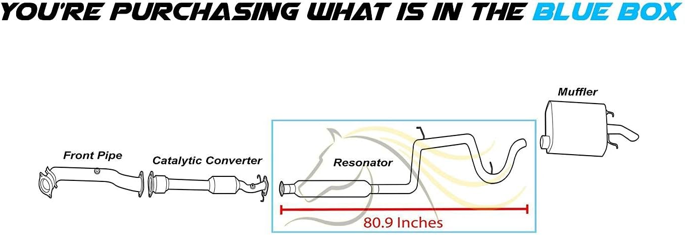 1997-2002 Buick Century 3.1L Exhaust Resonator Pipe
